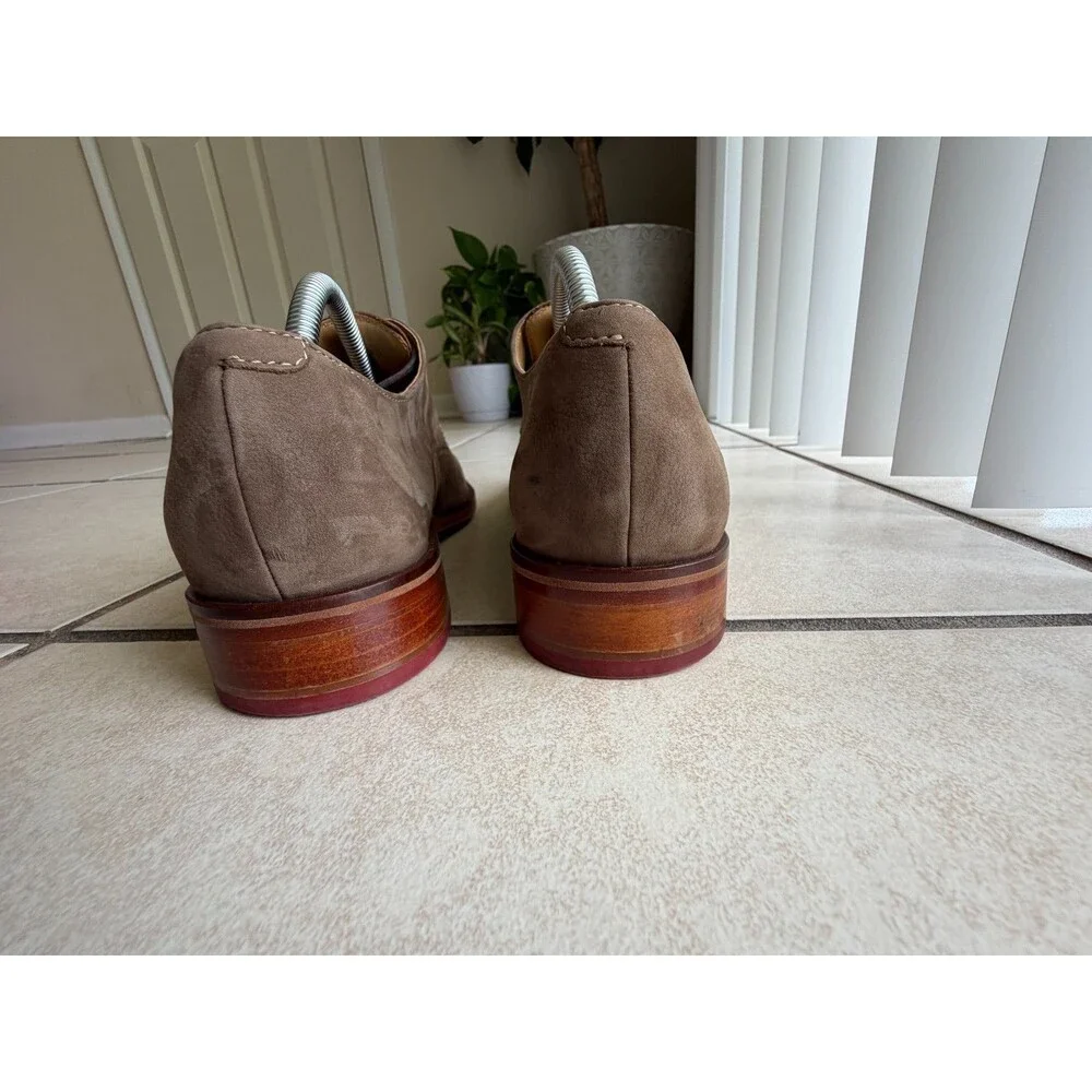 Cole Haan Colton Plain Toe Derby Oxfords Men's Size 9 M Brown Suede C12421